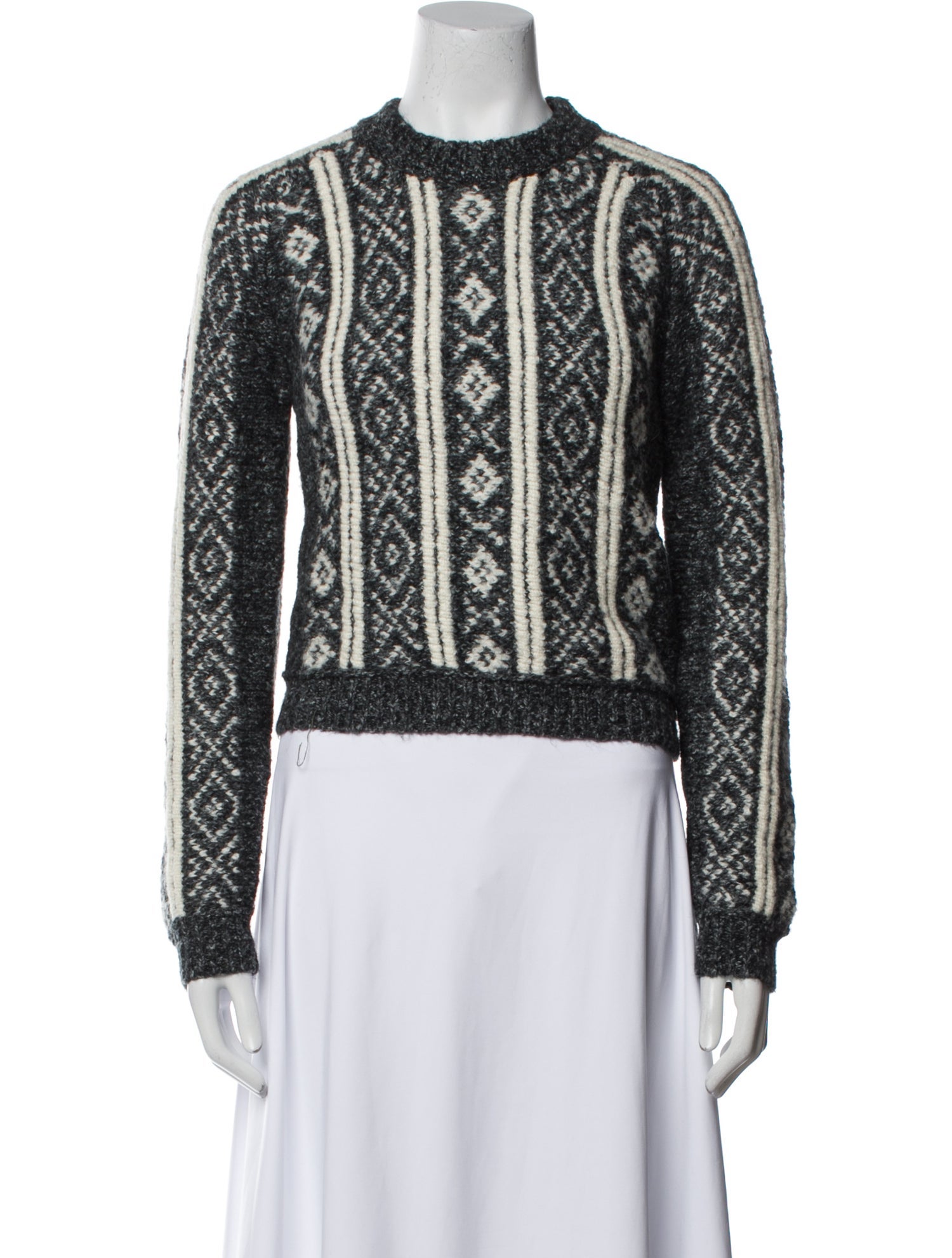 Rag & Bone Printed Crew Neck Sweater