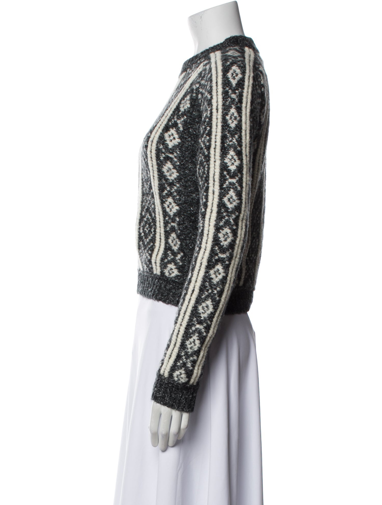 Rag & Bone Printed Crew Neck Sweater