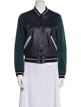 Rag & Bone Leather Bomber Jacket