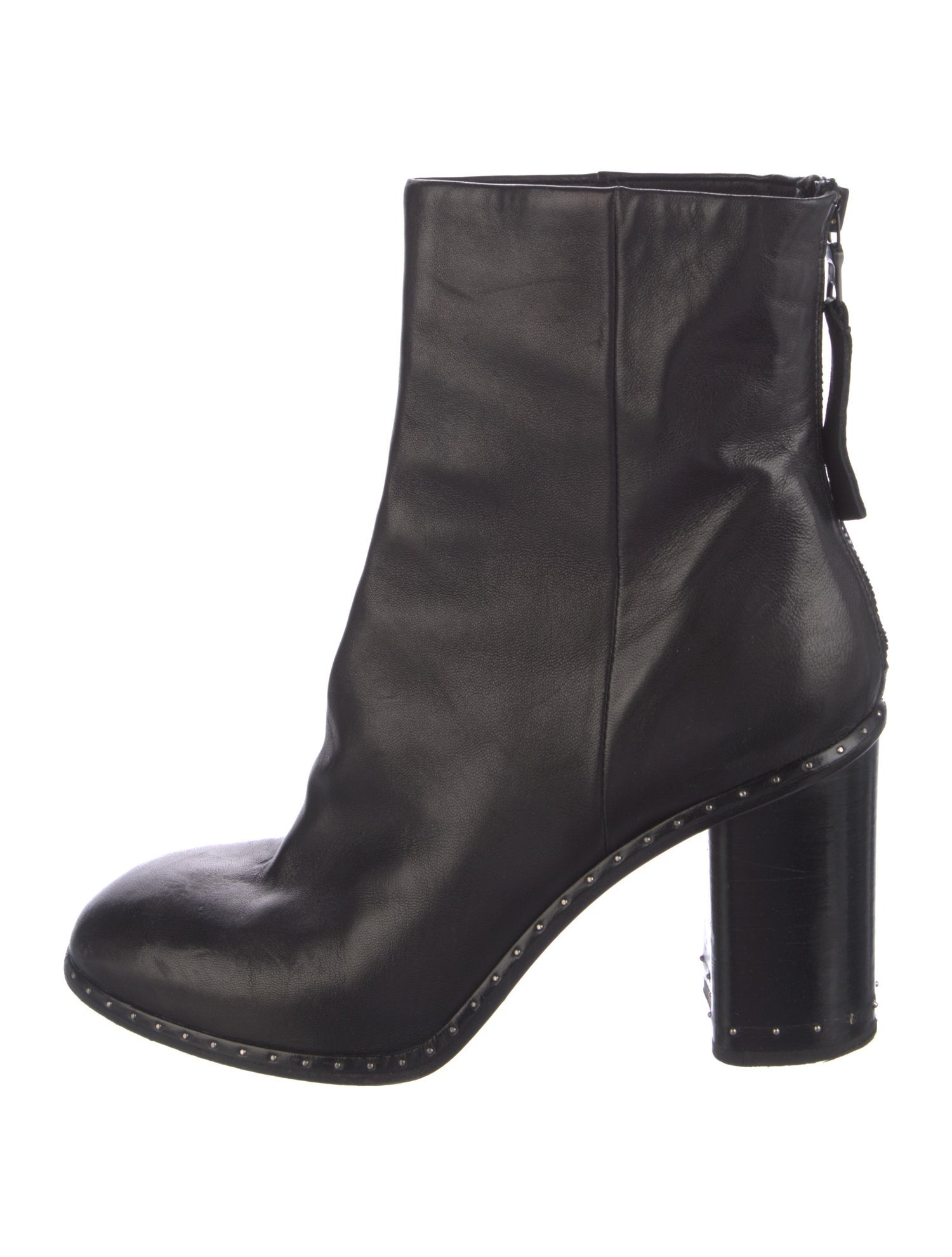 Rag & Bone Leather Studded Accents Boots