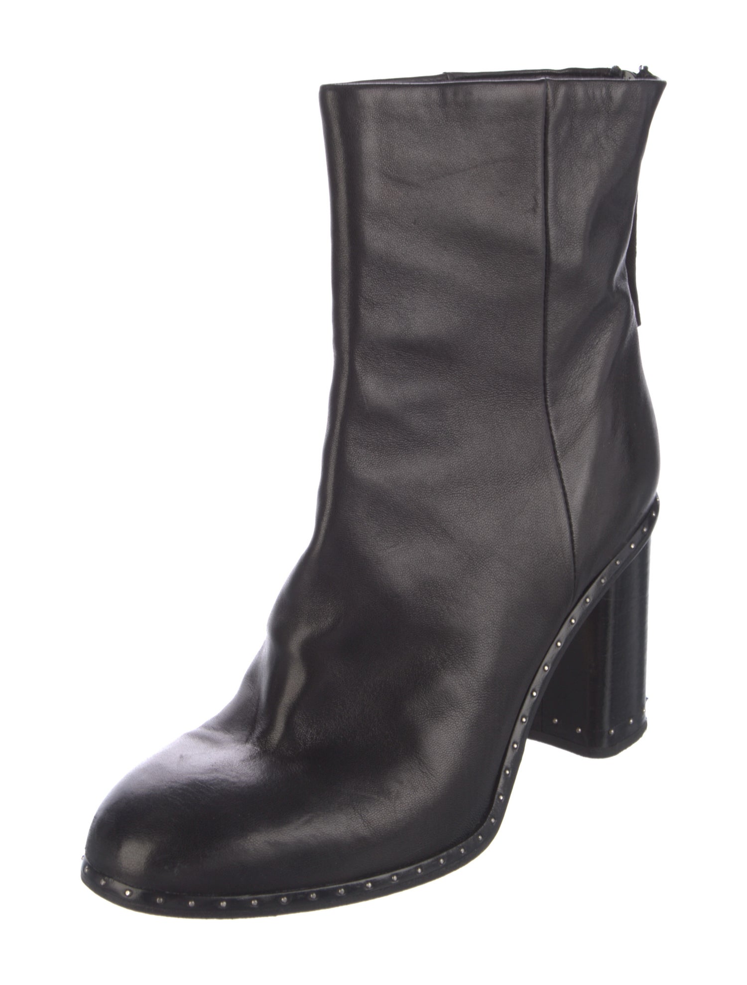 Rag & Bone Leather Studded Accents Boots
