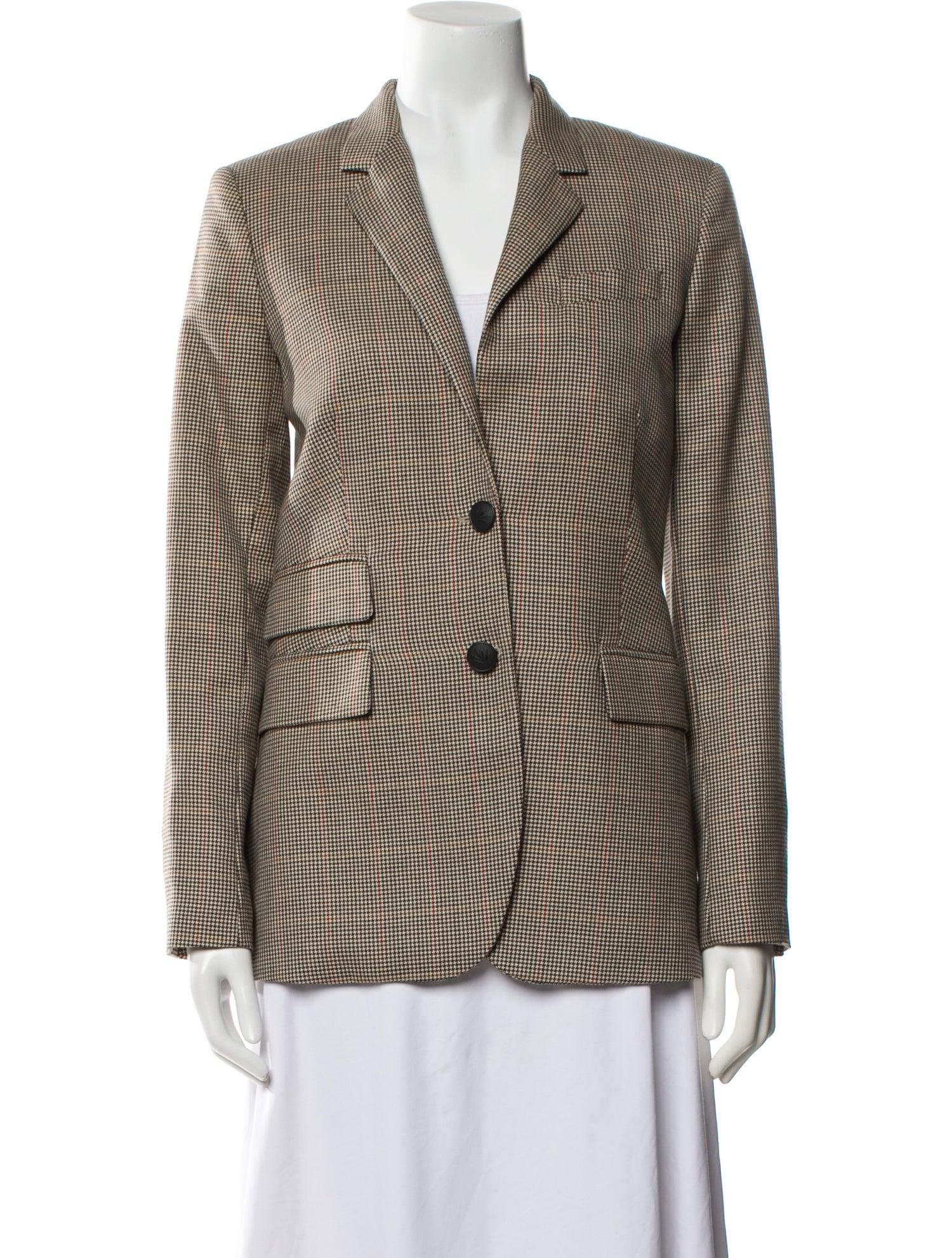 Rag & Bone Wool Houndstooth Print Blazer