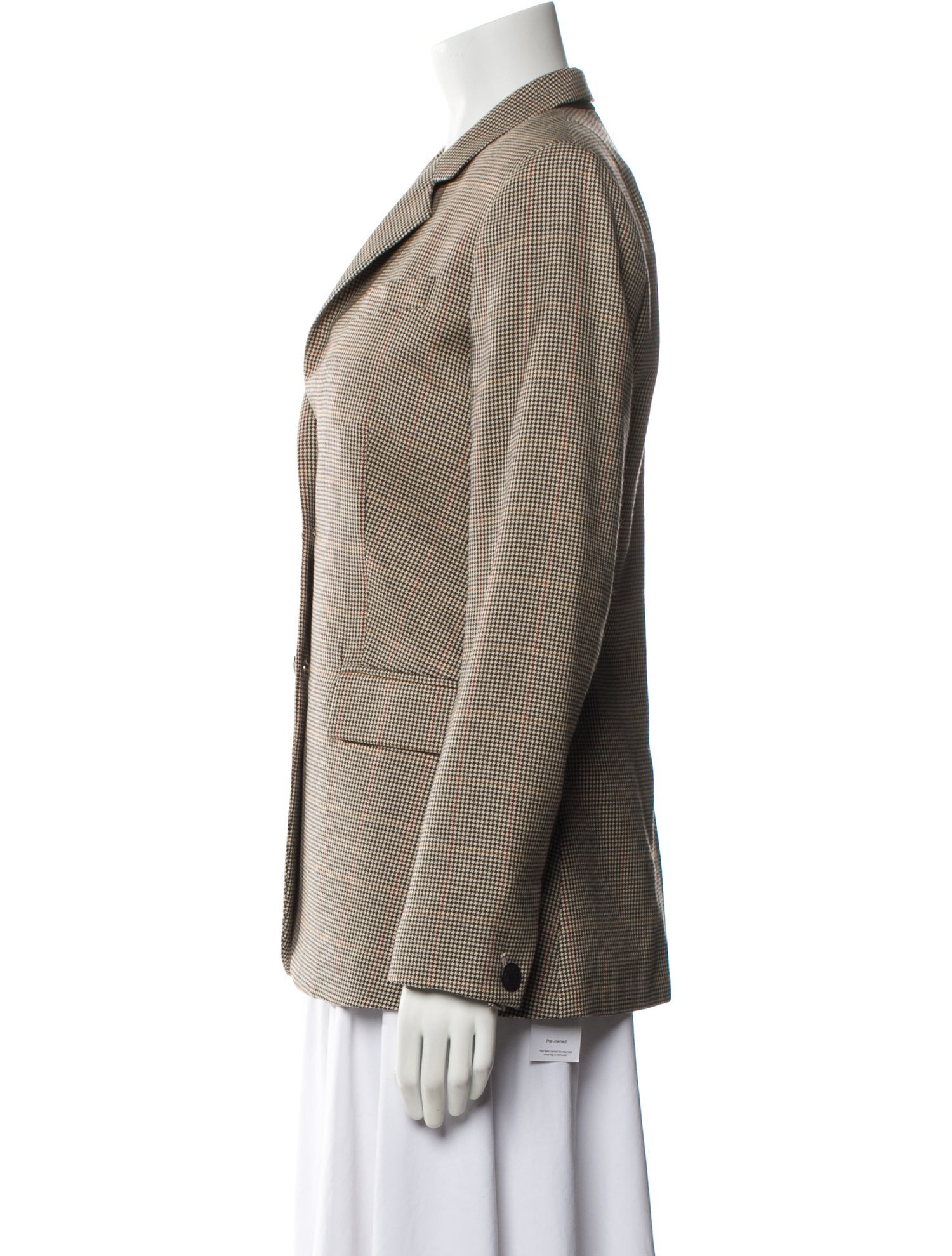 Rag & Bone Wool Houndstooth Print Blazer