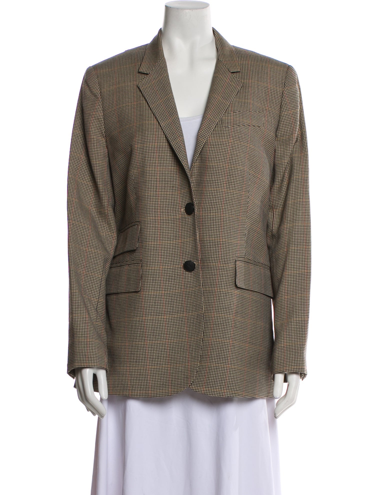 Rag & Bone Wool Houndstooth Print Blazer