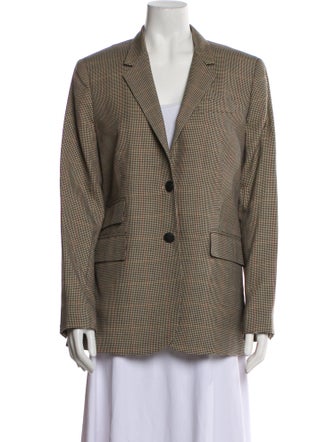 Rag & Bone Wool Houndstooth Print Blazer