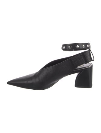 Rag & Bone Leather Cutout Accent Slingback Pumps