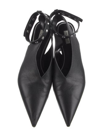 Rag & Bone Leather Cutout Accent Slingback Pumps