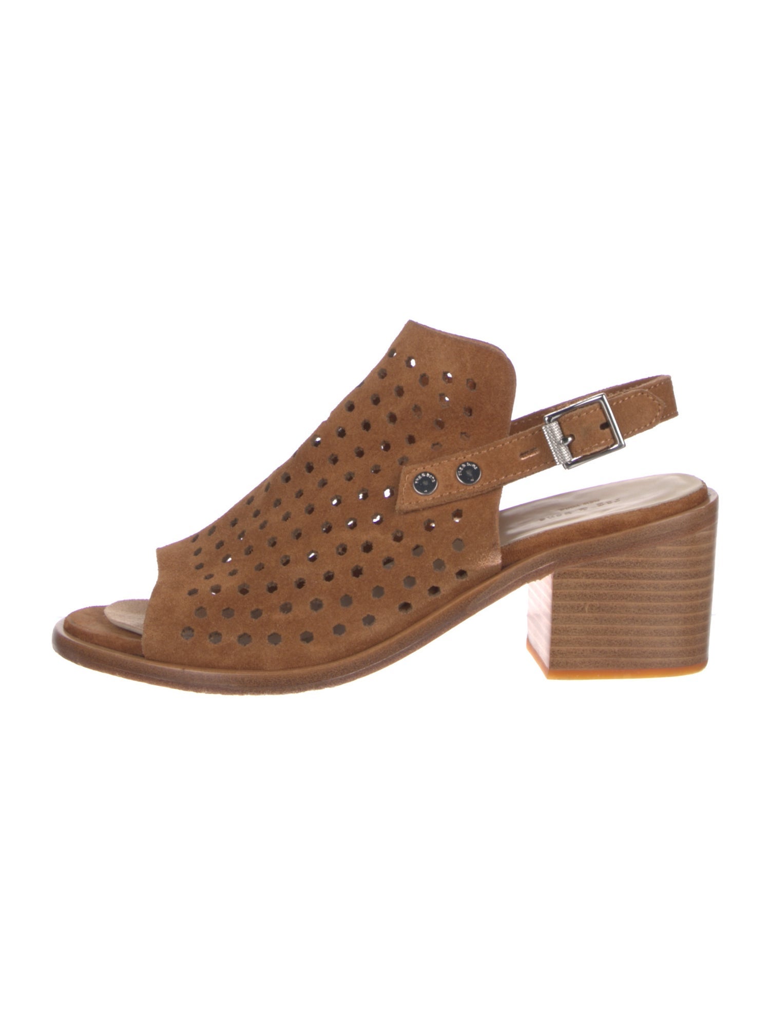 Rag & Bone Suede Cutout Accent Slingback Sandals