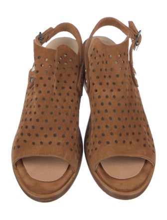 Rag & Bone Suede Cutout Accent Slingback Sandals