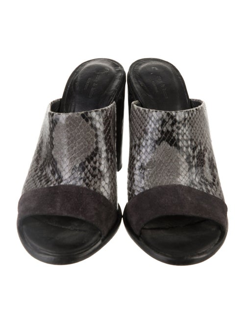 Rag & Bone Snakeskin Animal Print Slides