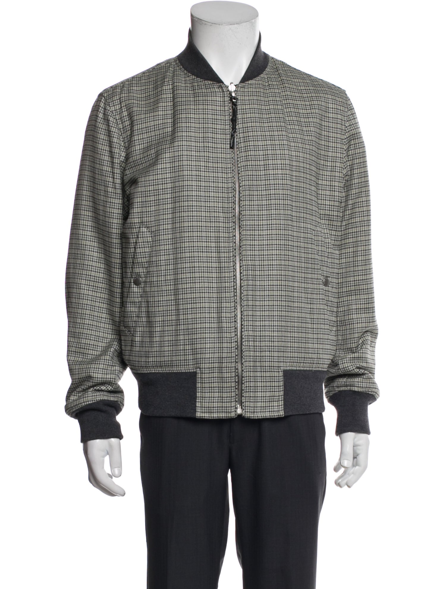 Rag & Bone Plaid Print Bomber Jacket