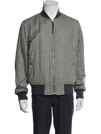Rag & Bone Plaid Print Bomber Jacket