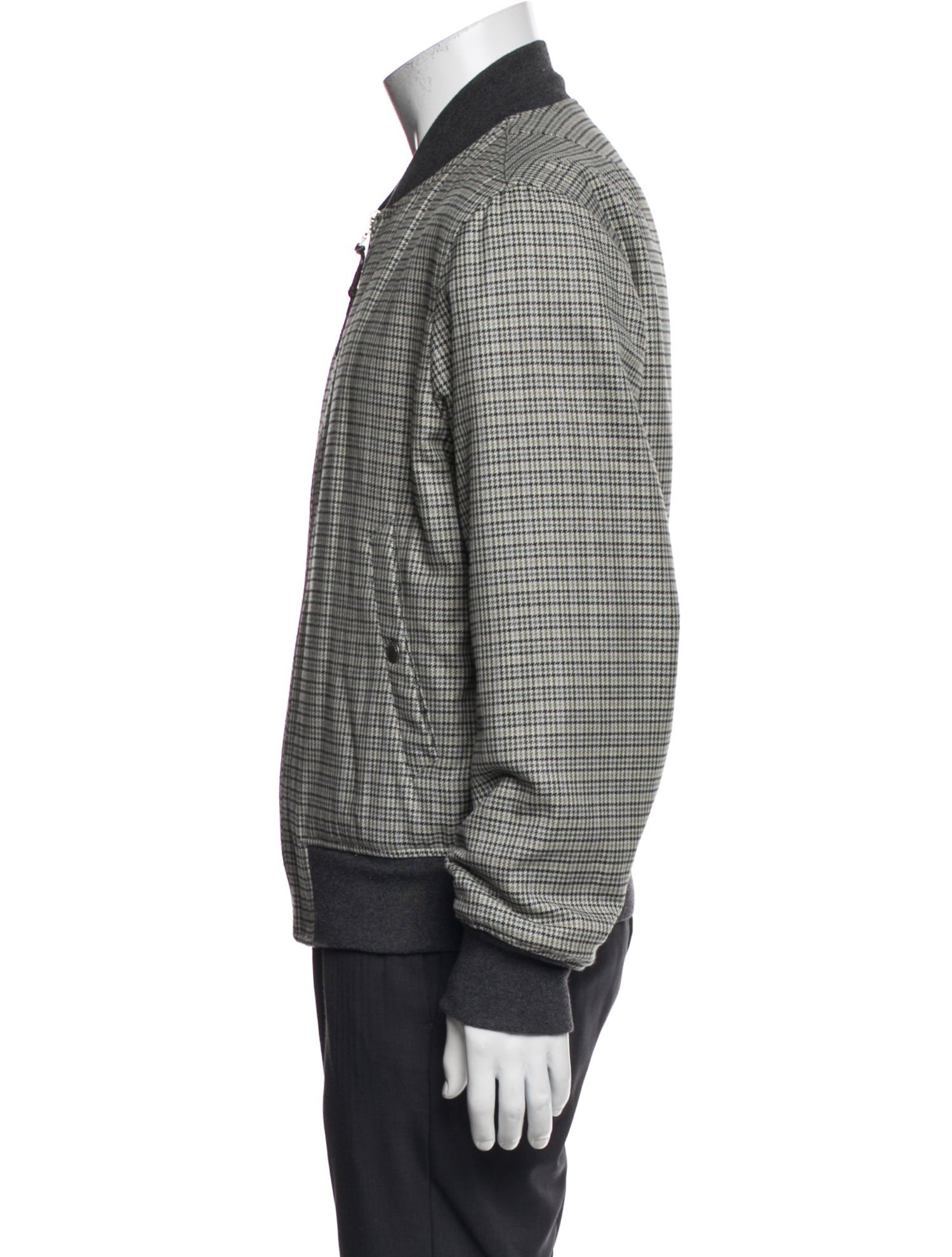Rag & Bone Plaid Print Bomber Jacket