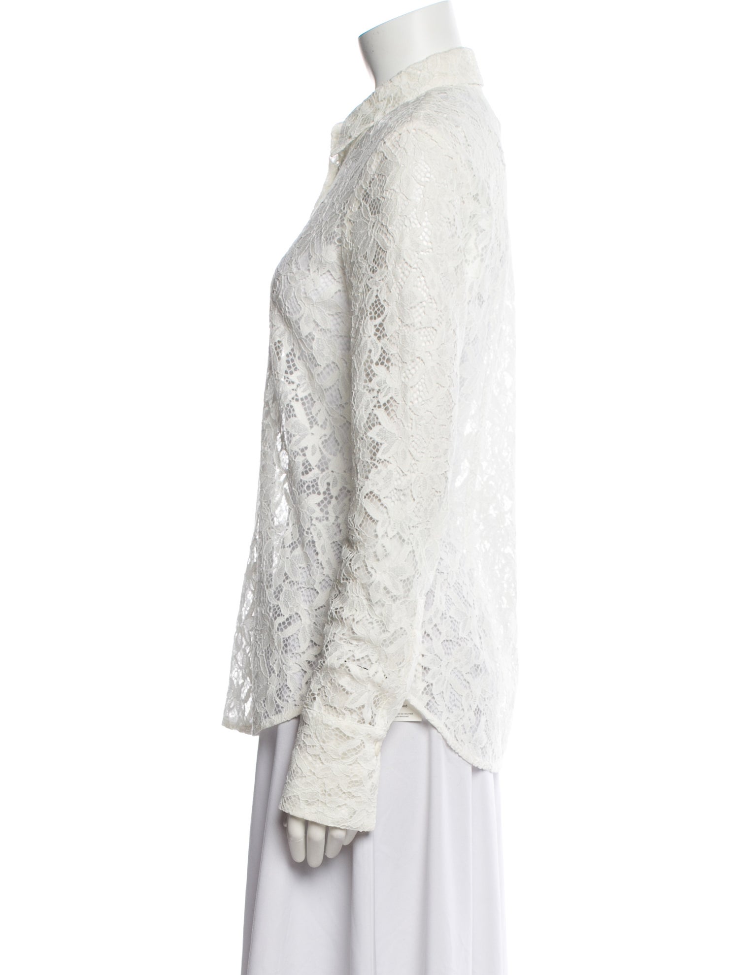 Rag & Bone Lace Lace Pattern Button-Up Top