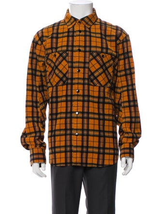 Rag & Bone Plaid Print Trucker Jacket