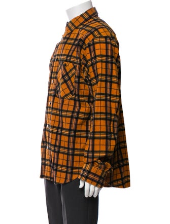 Rag & Bone Plaid Print Trucker Jacket