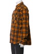 Rag & Bone Plaid Print Trucker Jacket