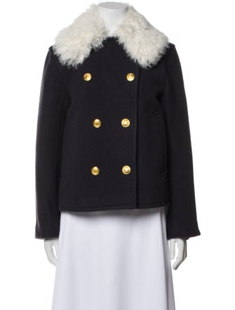 Rag & Bone Virgin Wool Faux Fur Jacket