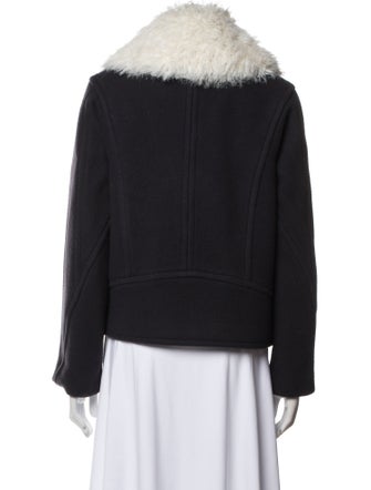 Rag & Bone Virgin Wool Faux Fur Jacket