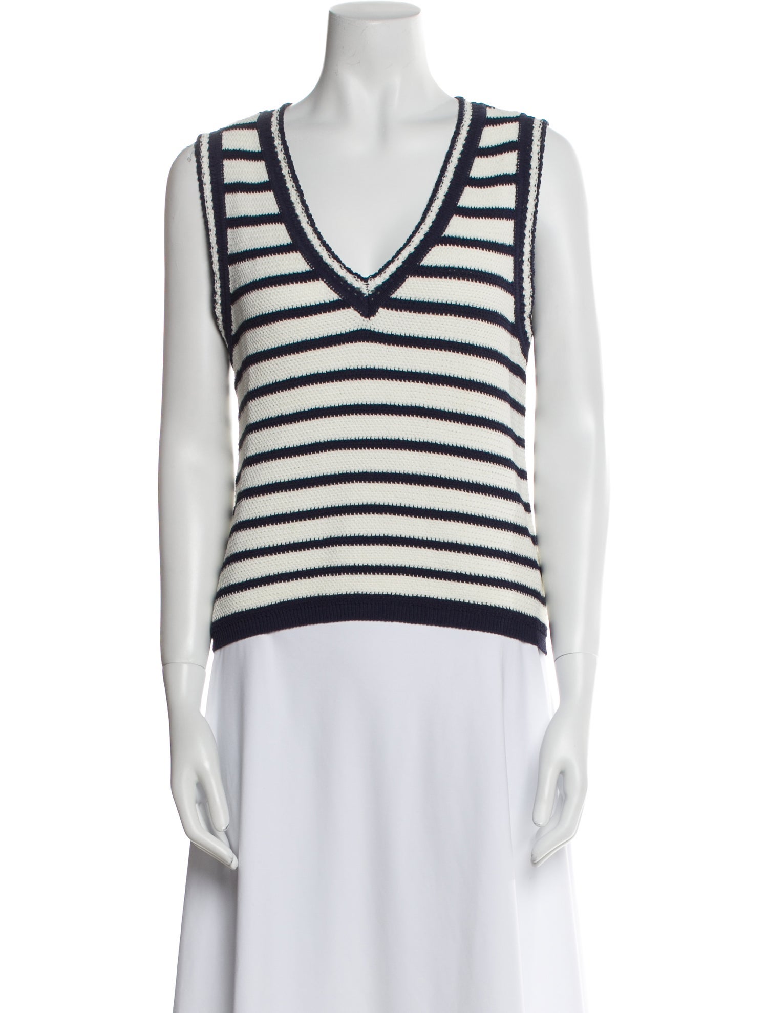 Rag & Bone Striped V-Neck Sweater