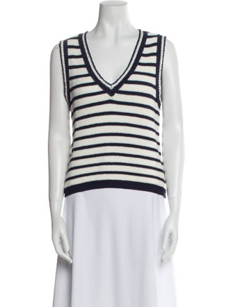 Rag & Bone Striped V-Neck Sweater