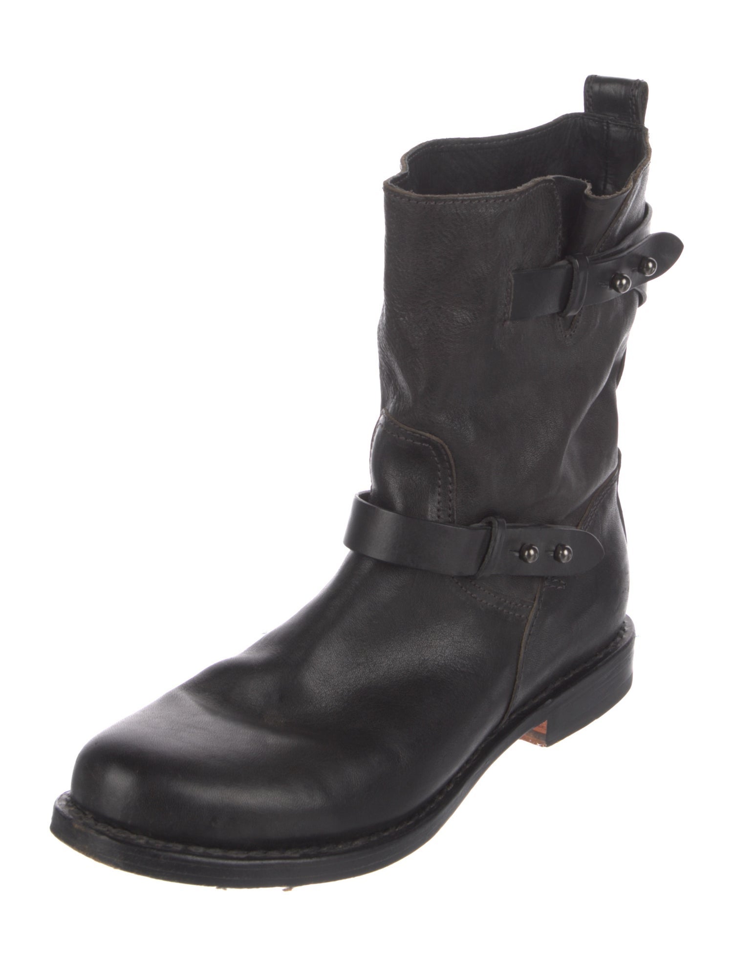 Rag & Bone Leather Moto Boots