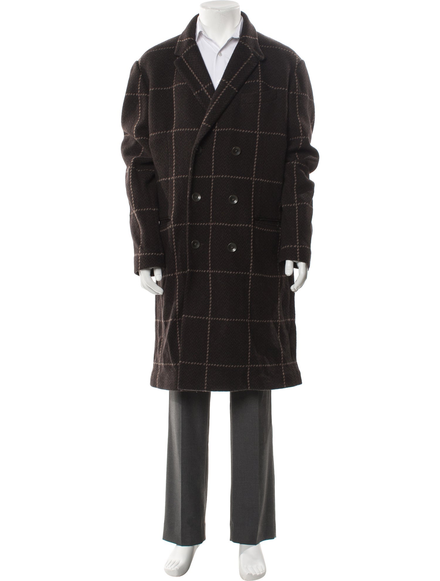 Rag & Bone Plaid Print Trench Coat