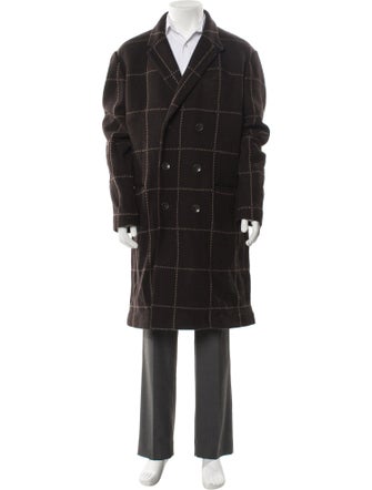 Rag & Bone Plaid Print Trench Coat