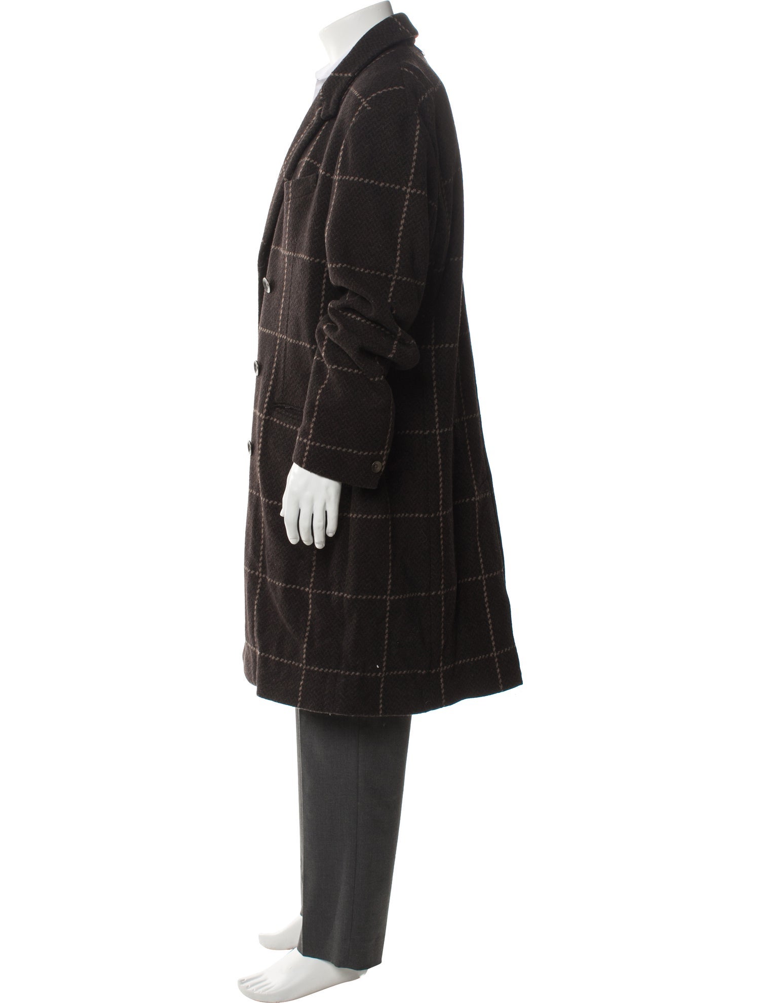 Rag & Bone Plaid Print Trench Coat