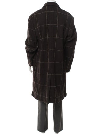 Rag & Bone Plaid Print Trench Coat