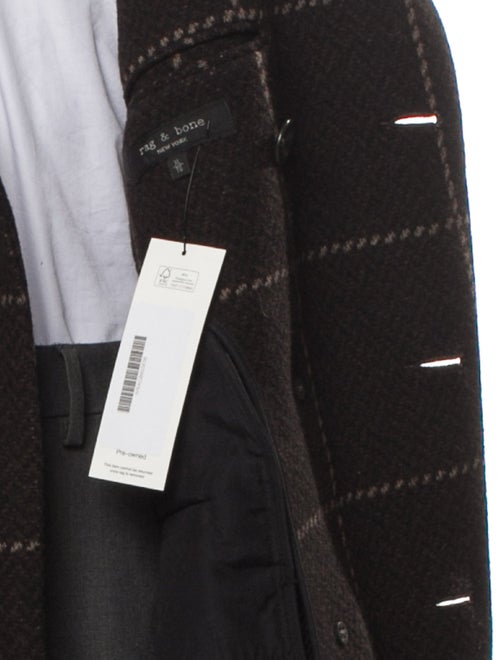 Rag & Bone Plaid Print Trench Coat