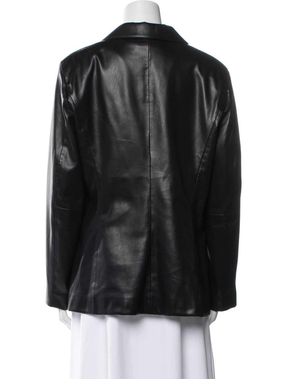Rag & Bone Biker Jacket Black Pointed Collar Patc… - image 3