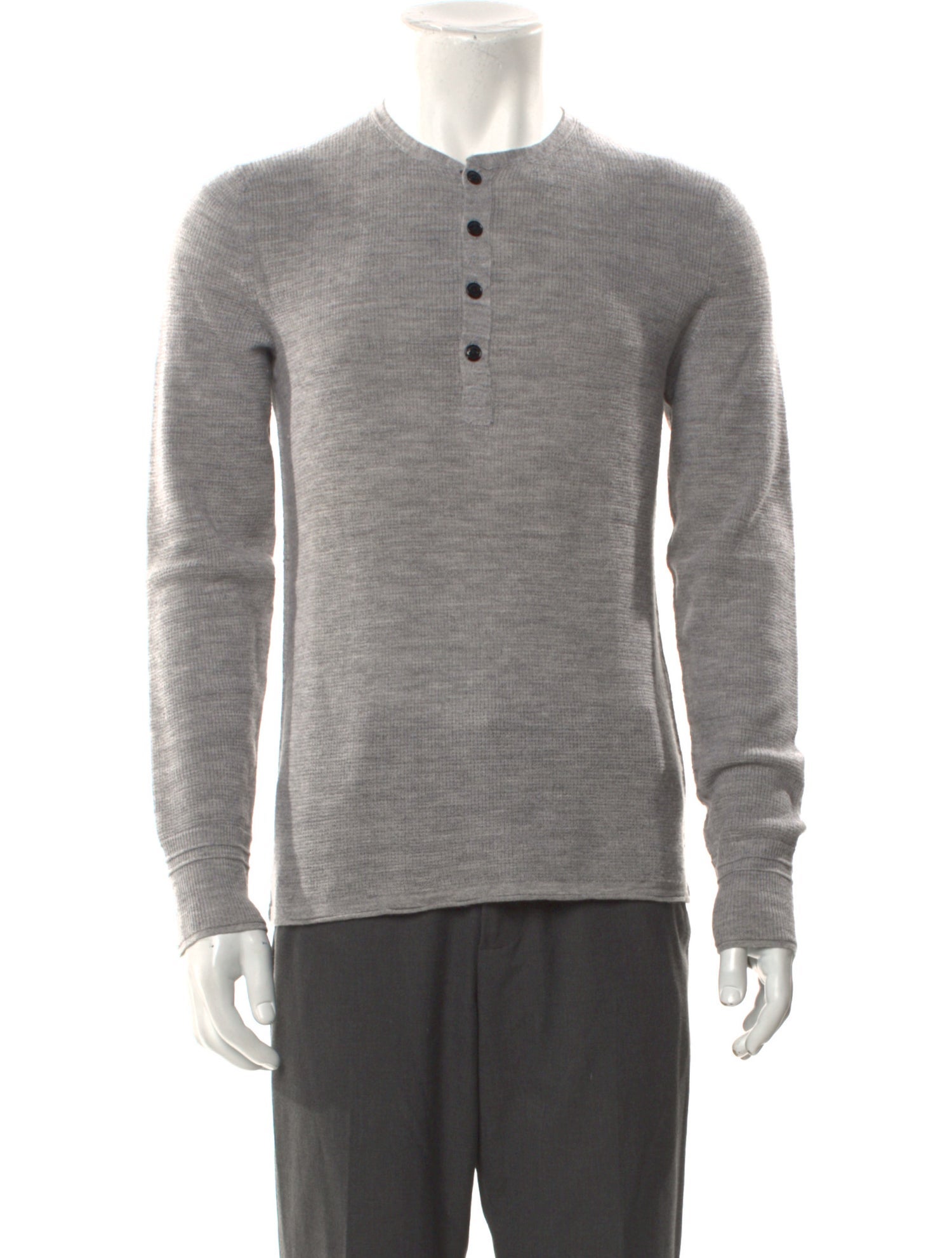 Rag & Bone Mock Neck Long Sleeve Polo Sweater