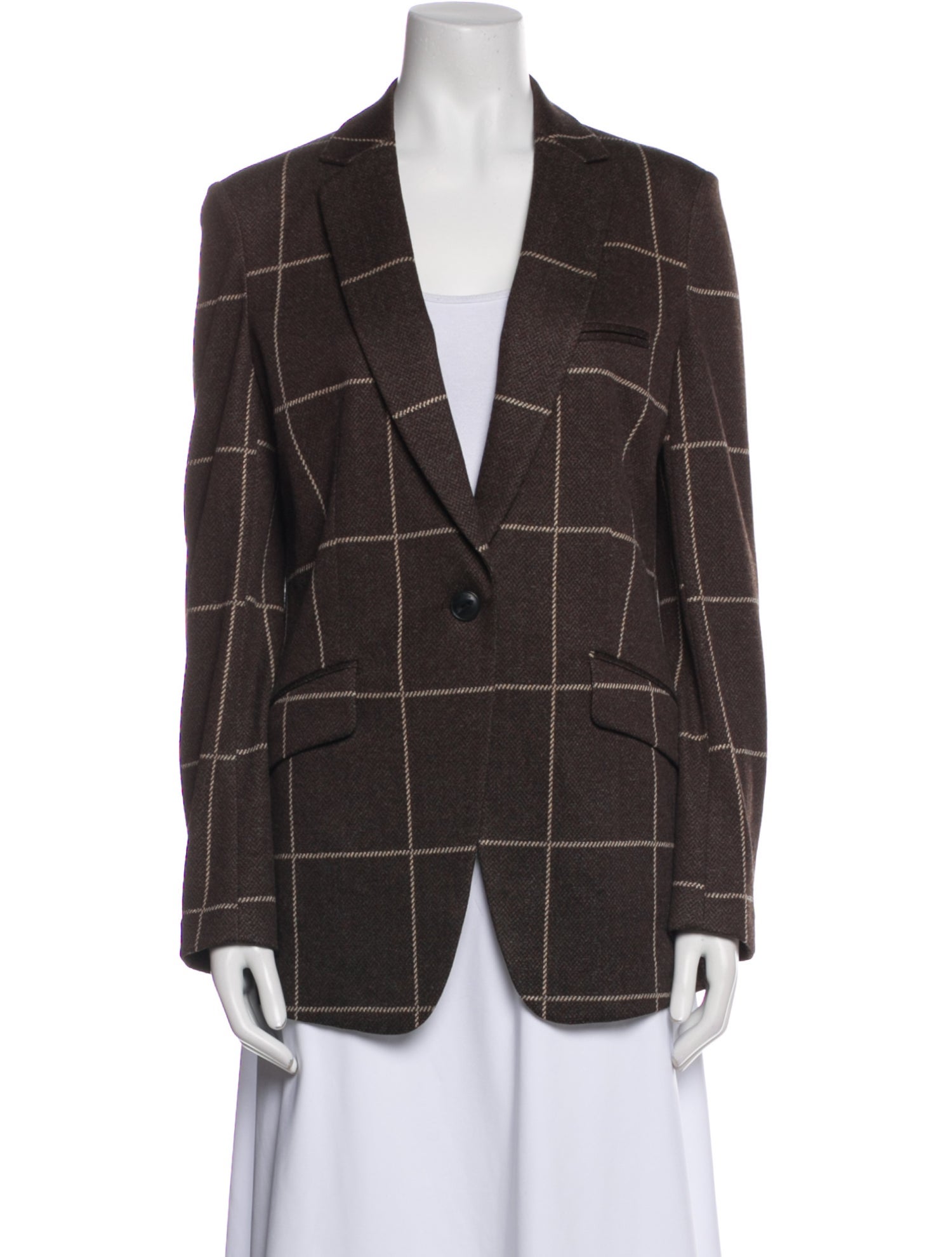 Rag & Bone Plaid Print Blazer