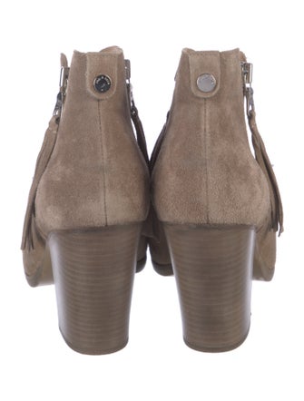 Rag & Bone Suede Tassel Accents Boots