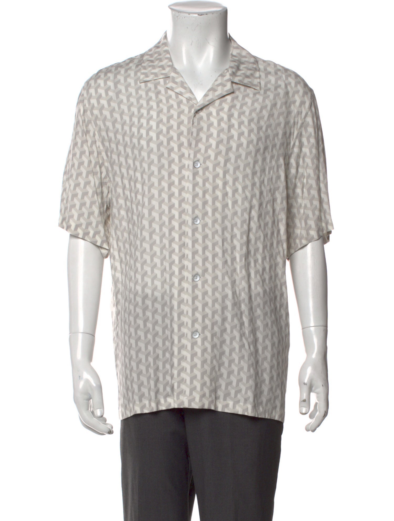 Rag & Bone Printed Three-Quarter Sleeve Shirt w/ Tags