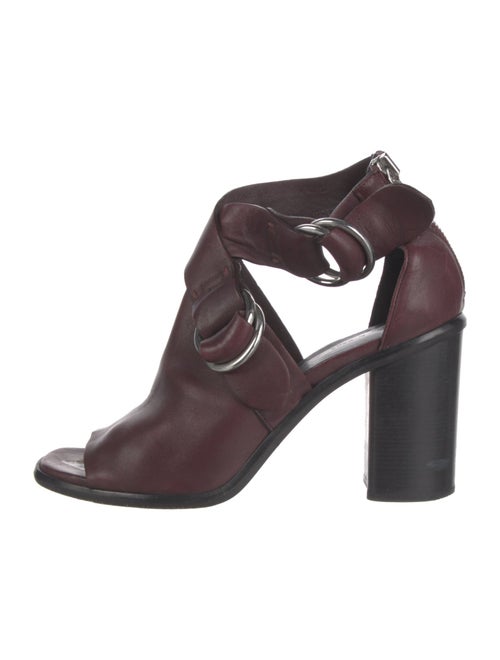 Rag & Bone Leather Colorblock Pattern T-Strap Pumps