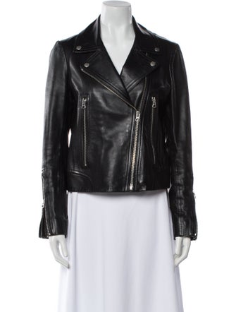 Rag & Bone Lamb Leather Biker Jacket