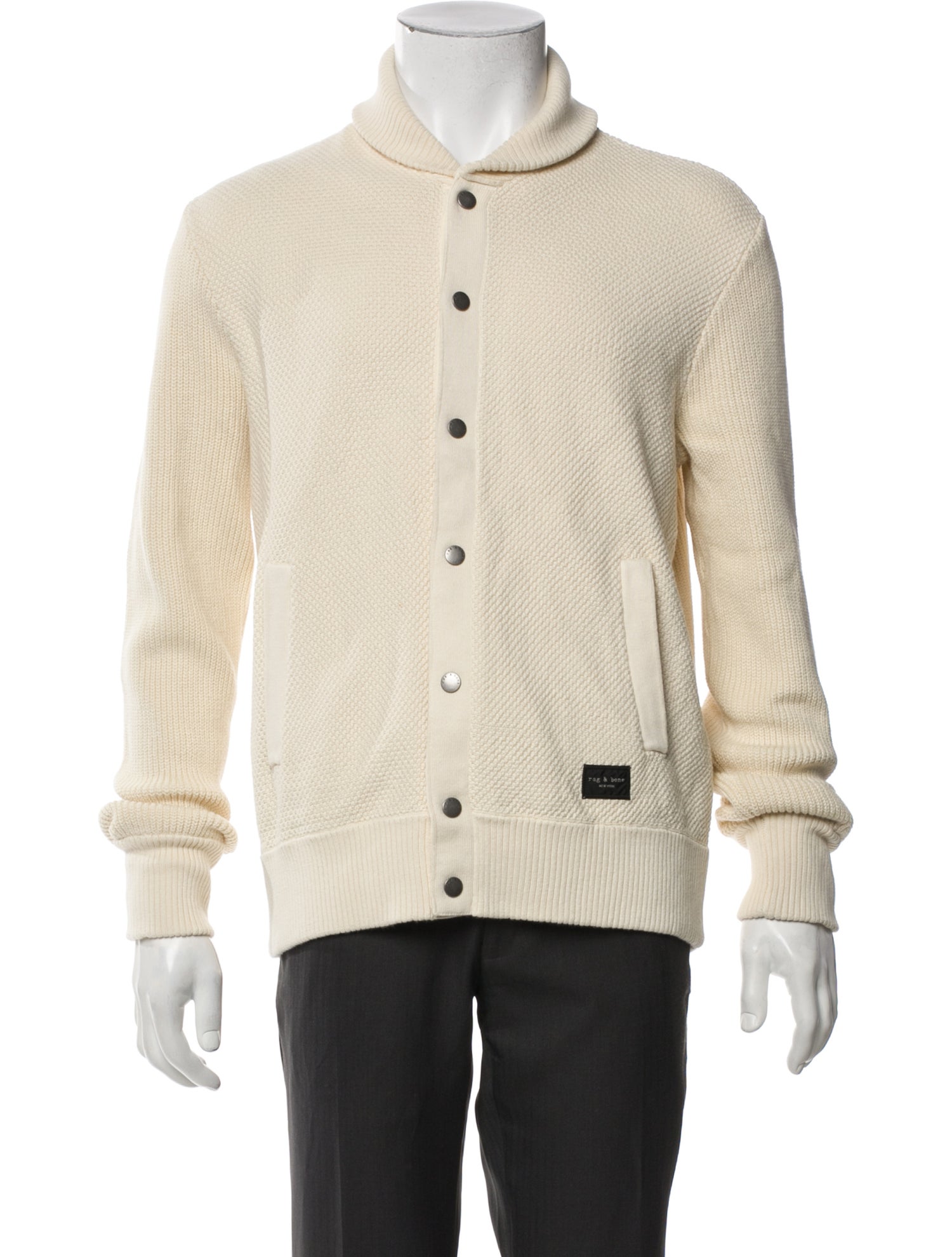 Rag & Bone Mock Neck Long Sleeve Cardigan