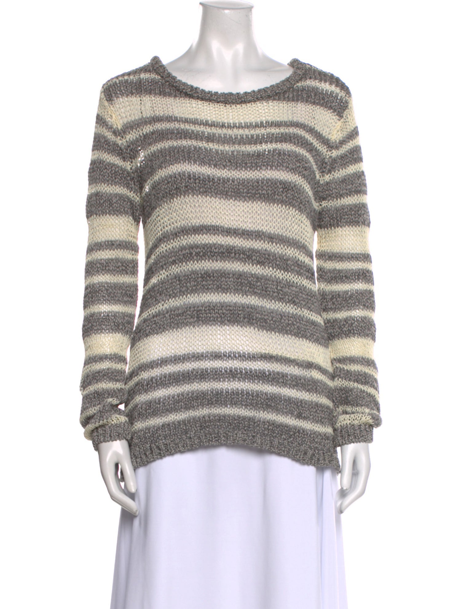 Rag & Bone Striped Scoop Neck Sweater