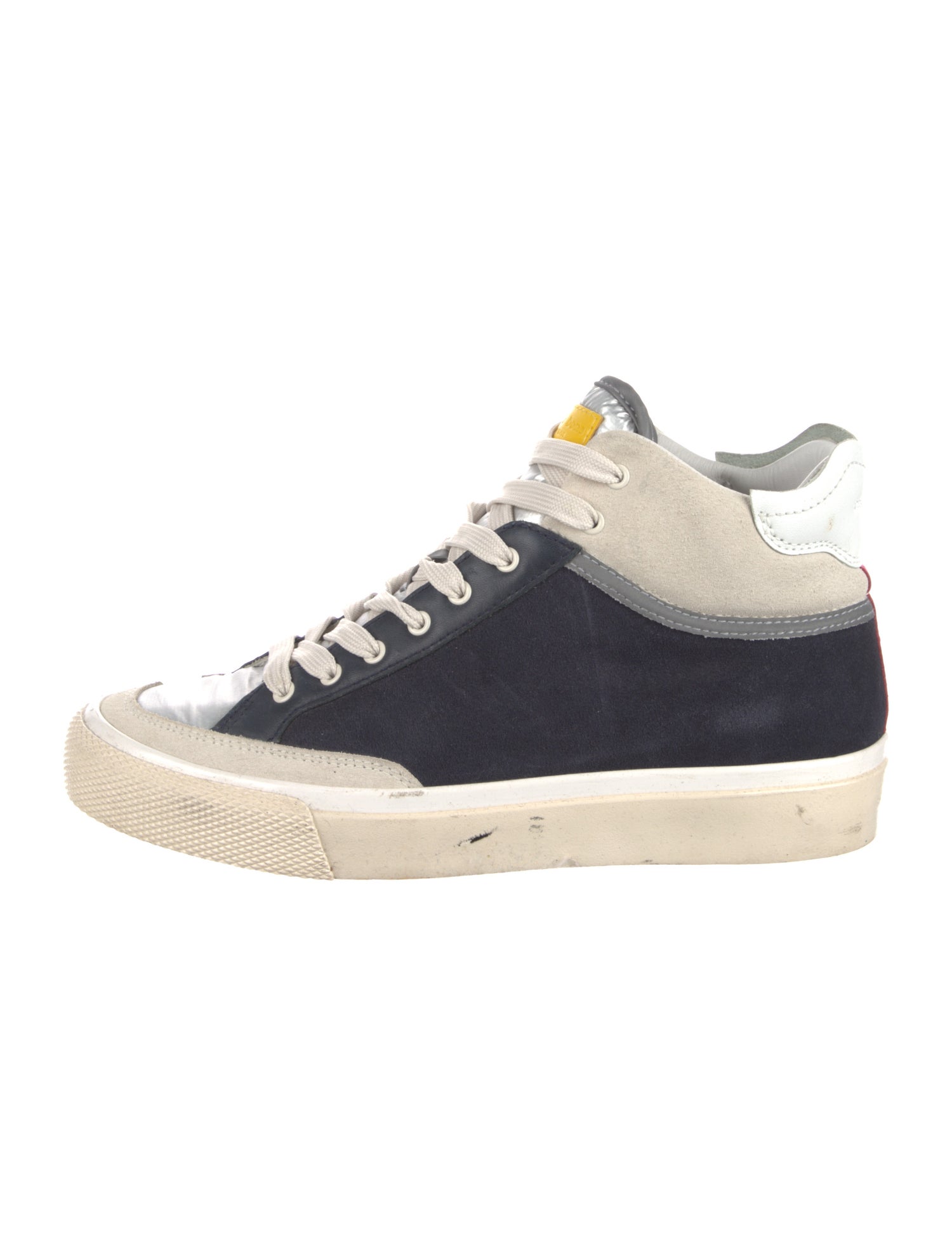 Rag & Bone Suede Colorblock Pattern Sneakers