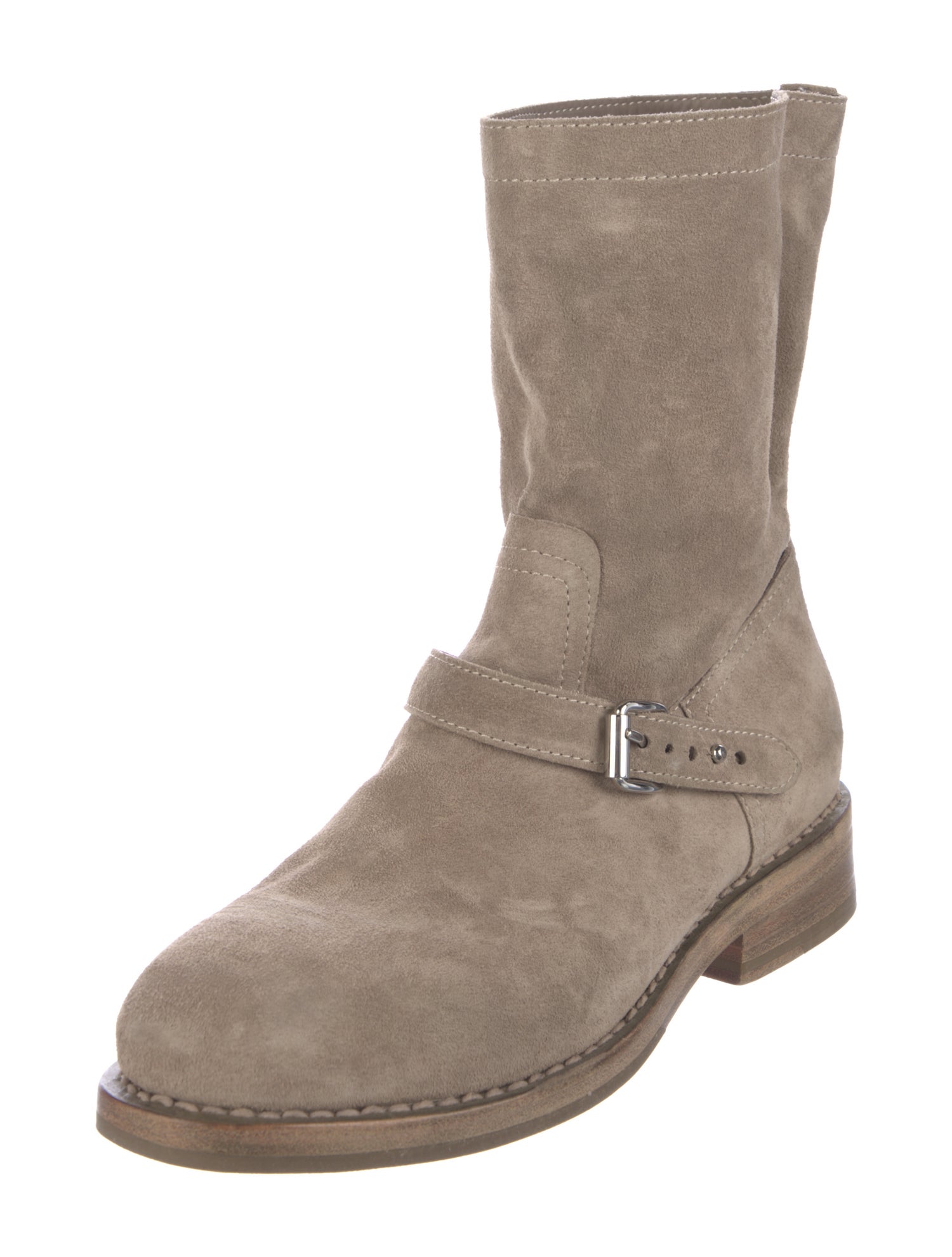 Rag & Bone Suede Moto Boots
