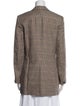 Rag & Bone Linen Plaid Print Blazer