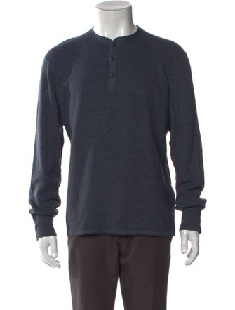 Rag & Bone Crew Neck Long Sleeve Polo Sweater