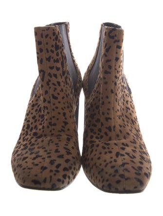Rag & Bone Suede Animal Print Chelsea Boots