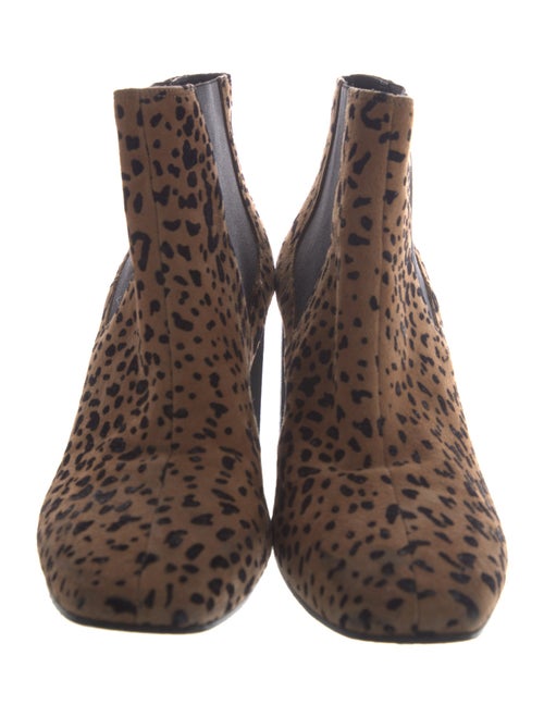 Rag & Bone Suede Animal Print Chelsea Boots