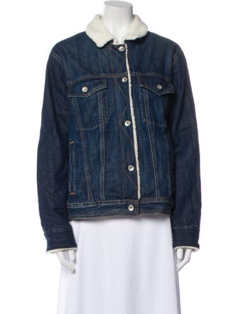 Rag & Bone Colorblock Pattern Denim Jacket