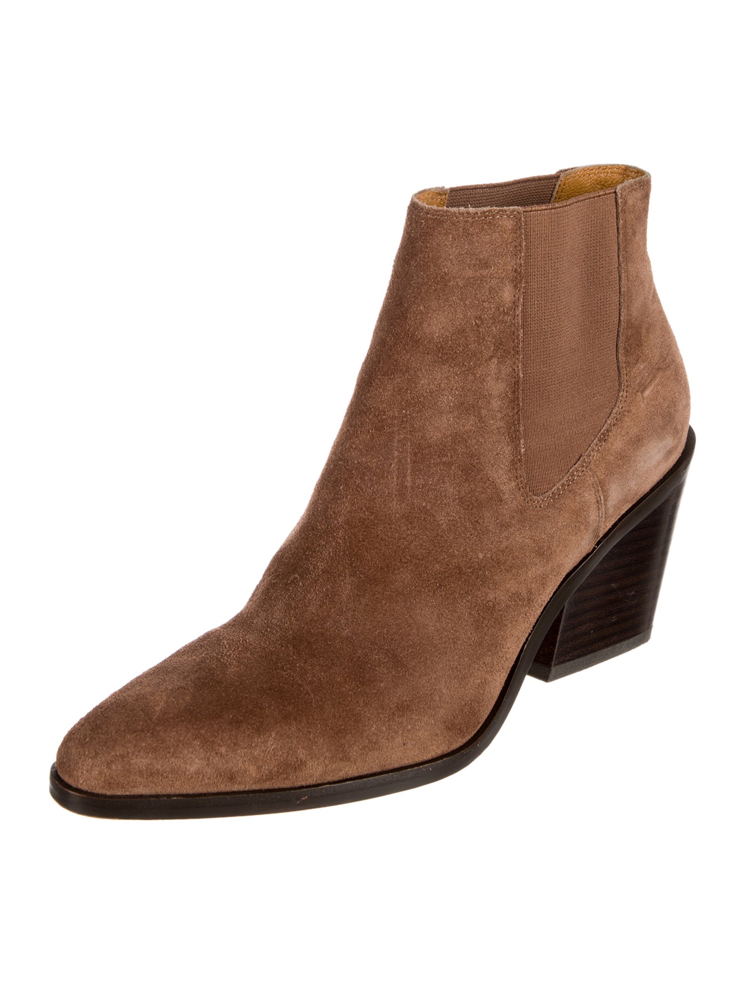 Rag & Bone Suede Animal Print Chelsea Boots