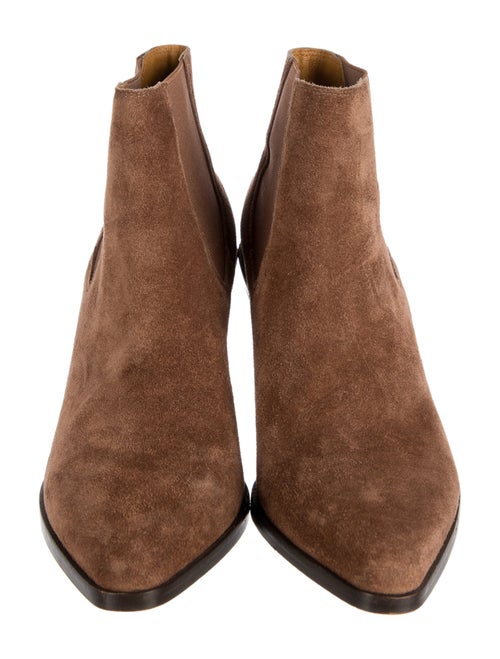 Rag & Bone Suede Animal Print Chelsea Boots