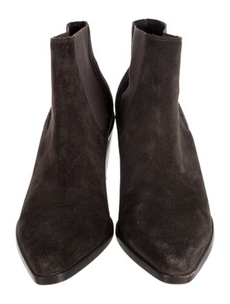 Rag & Bone Suede Animal Print Chelsea Boots